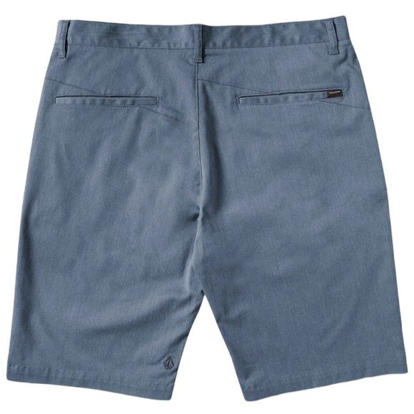 Volcom Vmonty Stretch Chino Shorts Heather Blue - Picture 4 of 4